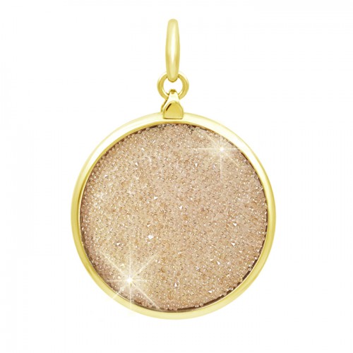 SWAROVSKI香檳色水晶飾布迷你圓形MiMetro成人八達通