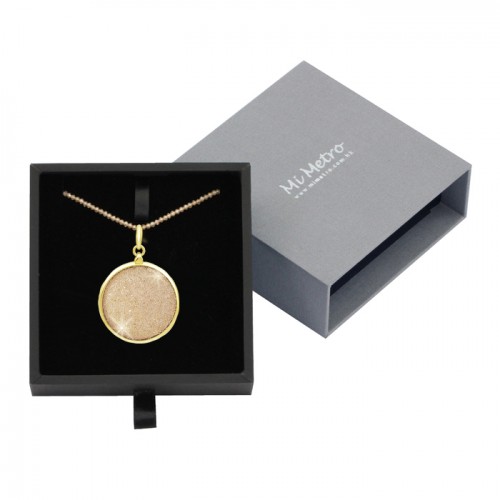 MiMetro x SWAROVSKI香檳色水晶飾布成人八達通配香檳色水晶長頸鏈套裝