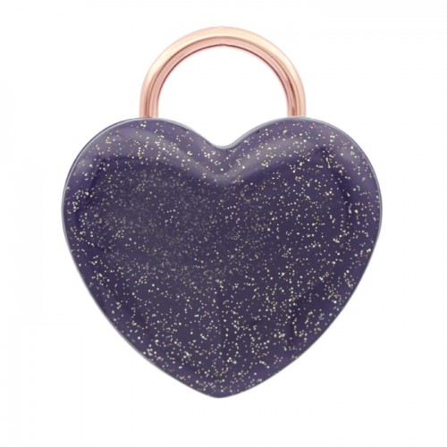 深紫色閃砂迷你心形MiMetro成人八達通