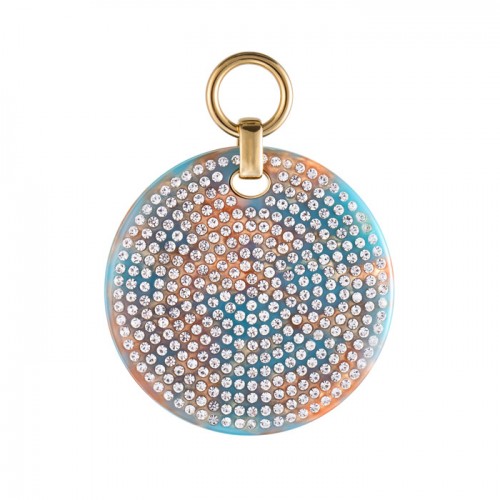 湖水藍晶石金箔綴圓型MiMetro成人八達通