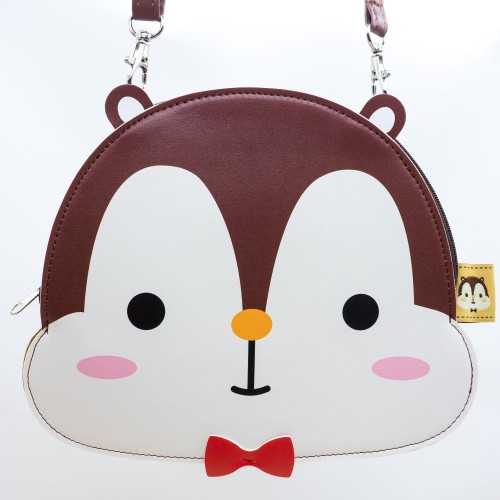 可愛小松鼠仔 Squly 頭形人造皮革肩包 - G009SQB